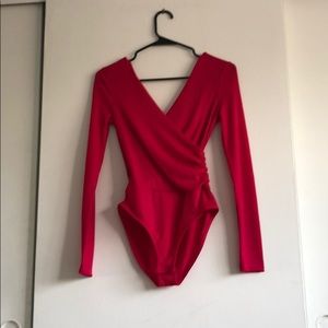 Wrap top body suit